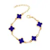 Pulsera Trébol de Cuatro Hojas Popular Transfronteriza para Mujer Accesorios de Joyería al Por Mayor Joyería para Principiantes Joyería para Mujer Nicho de Sentido de Alta Gama