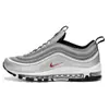 Zapatillas para Hombre Air Max 97 Transpirables Casuales con Amortiguación Amortiguación de Aire Zapatillas para Correr Oficiales de Nike Caña Baja