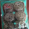Novos utensílios de cozinha escova de lavar louça panela uso doméstico comum bola de arame de zinco alta bola de limpeza limpeza 6/4 Pacotes