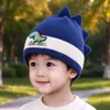 Gorro para Niños Otoño Invierno Gorro de Punto para Niños Gorro de Lana Bordado Gorro con Protección para las Orejas para Niñas Juego de Gorro y Bufanda Cálidos