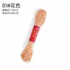 Hilo de Algodón Retorcido a Mano Estilo Xizang 10m / Pulsera de Borla Tejida a Mano con Cuentas, Cordón de Algodón No Elástico