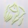 Imitación gusano pan gusano cebo falso gusano suave gusano suave gusano creativo Novedad Divertido Halloween juguete pequeño Oruga suave