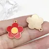 Mistura 30 Pingente de Liga Flor de Cerejeira Crisântemo Óleo Gota Vermelha Acessórios para Pulseira Colar Artesanal DIY