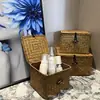 Cesta de Almacenamiento Tejida de Paja y Algas Marinas para el Festival del Bote del Dragón Caja Organizadora de Almacenamiento Almacenamiento de Cosméticos Almacenamiento de Escritorio Almacenamiento Cubierto