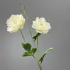 Flores Artificiais de Peônia de Cristal de Duas Cabeças Transfronteiriças para Decoração de Cena de Casamento, Arranjos de Flores de Seda, Embalagem em Massa Mista