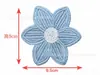 Accesorios al por mayor para ponis grandes Pegatinas de tela para bordado solubles en agua Girasol Mariposa Ropa Bolsas Parche de dibujos animados Decoración