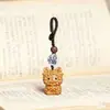 Ciprés Zodiaco Dibujos Animados Pareja de Madera Cadena para Teléfono Bolso Colgante Llavero Atracción Turística Puesto Accesorios Fabricante Mayorista