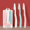 Acero inoxidable plegable reparación herramienta de belleza para damas cuchillo para cejas 3 cuchillo para cejas de belleza cuchillo para cejas venta al por mayor