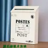 Buzón Pequeño con Cerradura, Impermeable y a Prueba de Sol, Buzón de Metal Resistente a la Corrosión, Buzón de Pared, Caja de Conveniencia, Buzón