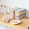 Caja de almacenamiento apilable estilo japonés para refrigerador, caja para almacenamiento y clasificación de alimentos de cocina, caja clasificadora para almacenamiento de granos, caja para mantener la frescura