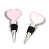 Boda Aleación de Aluminio Corazón Tapón Conservación Vino Tinto de Pegamento de Alta Gama DIY Silicona Sellado Tapón de Vino Embudo de Vino Metal