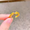 Tienda de Oro Mismo Estilo Anillo de Oro Antiguo con Esmalte de Diamante Verde Forma de Gota de Agua para Mujer Anillo Abierto Creativo de Estilo Lujo Ligero Huevo de Paloma