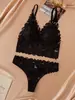 Conjunto de Sujetador Sexy de Encaje Inalámbrico Tallas Grandes Transfronterizo para Mujer, Sujetador de Triángulo Push-Up Anticaída, Lencería