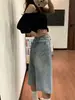 Shorts Jeans de Sete Pontos com Estrelas Full Sky Hot Drilling Feminino Verão Novo Plus Size Cintura Alta Soltos Emagrecedores Perna Larga Cuidadosamente Selecionados