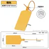 Etiqueta de Plástico Colgante 100*100 Integrada con Tarjeta Zhongtong Yunda Anneng Etiqueta de Identificación Etiqueta de Etiqueta de Lazo de Cable para Entrega Express