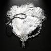 Gatsby acessórios de cabelo de penas exageradas vintage strass borla faixa de cabelo acessórios de baile de máscaras chapéus