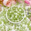 Cuentas redondas de resina de imitación de ojo de gato multicolor de 10 mm con degradado, cuentas sueltas para pulseras, collares y accesorios de joyería hechos a mano.