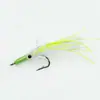 White Egret Fly Ly090 Nova Isca Artificial para Lulas Isca de Lula Mosca para Pesca em Água Salgada Mosca