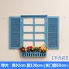 Accesorios para el hogar estilo mediterráneo ventana falsa estilo europeo ventana falsa colgante de pared caja de medidor pastoral decoración de pared decoración de pared