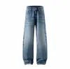 Yidao Vintage Outono 2026 Novos Jeans Retrô Desgastados Lavados em Denim para Homens e Mulheres Calças Longas Casuais de Alta Qualidade de Perna Reta