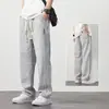 2025 Primavera y Otoño Nueva Marca de Moda High Street Sueltos Rectos Casuales Pierna Ancha Jeans Largos Pantalones de Hombre Venta al por Mayor