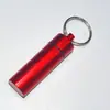 Frasco de Remédio Grande com Fundo Plano, Frasco para Pendurar Chaveiro de Liga de Alumínio, Frasco de Remédio Mini à Prova d'Água, Selo para Frasco de Pílulas de Primeiros Socorros