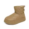 [Personalizado] Botas de Neve Xt191 Femininas 2025 Novo Inverno Forradas com Lã Engrossadas Impermeáveis Antiderrapantes Cano Curto Nordeste