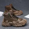Botas de Trabajo Martin Gruesas Antideslizantes Resistentes al Desgaste de Caña Alta para Hombre para Exteriores Otoño/Invierno Nuevo Estilo Moda Deportivas de Tobillo para Hombre