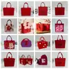 Bolsas de fieltro personalizadas para bodas, Bolsas de regalo de alta gama para bodas, Bolsas de mano para damas de honor, Bolsas creativas de dulces para bodas para recién casados