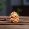 Talla de madera de Thuja, estilo nacional, dibujos animados, viaje al oeste, sacerdote Tang, Wukong Bajie, escritorio, oficina, juego, pequeños adornos, decoración de paisajes.