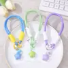 Chaveiro de Alça de Celular Estrela Macaron, Cordão Trançado de Pulso Anti-Perda, Porta-Celular e Chaves Universal Multicor