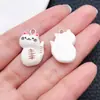 Accesorios para Joyería DIY 20 Colgantes de Resina Blanca en Forma de Corazón y Estrella de Cinco Puntas Materiales para Pulsera, Collar, Aretes, Llavero