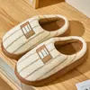 Pantuflas de Algodón para Mujer, Nuevo Modelo Invierno 2026, Pantuflas de Felpa Cálidas para Interior en Casa para Hombre, Uso Doméstico para Hombre en Otoño e Invierno