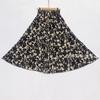 Entrega en una sola pieza ropa de verano para mujeres de mediana edad y mayores falda de seda helada falda solar vestido de madre falda larga baile danza cuadrada