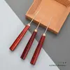 Punzón de Aguja Antiguo para Reparación de Zapatos, Punzón con Mango de Madera, Herramienta Punzón para Zapatos de Cuero, Perforación y Reparación de Zapatos Hecho a Mano, Aguja de Punzón Recta Extra Fina