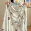 Lençol de Leite Fleece Espesso de Inverno Peça Única Dormitório Pessoa Solteira Lençol de Pelúcia Inverno Adicionado Fleece Fleece de Coral Cobertor Infantil
