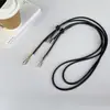 Cor Sólida Multitom Couro de Luxo Fivela de Metal Alça Transversal Ajustável Alça de Pescoço Adequado para Bolsas de Celular Cordão Feminino