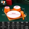 Melamina Hot Pot Shop Table Tableware Conjunto de quatro peças Conjunto de louças de restaurante Conjunto de louças comerciais do hotel Conjunto de louças Pratos
