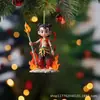 Periféricos Populares de Anime Transfronterizos Colgante de Nezha Mochila Escolar Colgante Lindo Navideño Colección de Anime Souvenir Regalo