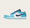 Zapatos Putian transfronterizos comercio exterior al por mayor zapatillas deportivas casuales versátiles de moda Jordan 1 para parejas, AJ1 de caña baja, zapatillas de panda para hombre y mujer
