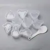 Molde de bola de arroz para niños de dibujos animados material pp de grado alimenticio herramientas para hornear arroz triángulo de arroz bola de arroz venta al por mayor