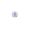 Pendiente de aleación de titanio F136 con diseño de ojo de ángel, engaste de garra en forma de copa, stud para labio de zirconia 5A, cabeza de joyería G23 de titanio con rosca de 0.9 mm