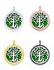 Pingente de perfume de óleo essencial oco redondo Fragrância de quatro cores 30mm Liga Dispersa Aromaterapia Difusão de Óleo Essencial Pingente Colar