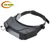 Cuatro Niveles de Aumento para Lectura, Reparación de Libros, Bordado, Reparación de Relojes Antiguos, Lupa Multifuncional LED Montada en la Cabeza