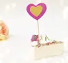 Cartão de inserção para bolo de amor de camada dupla brilhante com glitter rosa amor terno inserção brilhante 6 peças por pacote