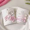 2024 Nuevo Pasador de Amor para el Cabello para Mujer Lindo Rosa Lateral Pinza para Flequillo Pequeño Adorno para la Cabeza Pasador Dopamina