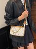 2025 Bolso Transfronterizo Debajo del Brazo de Gama Alta Flor de Cerezo Presbicia Versátil Baguette de Moda Tendencia Bolso Cuadrado Pequeño Bolso de Hombro Cruzado