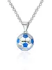 Amazon Transfronterizo Nuevo Collar de Fútbol Dorado Estilo Deportivo Joyería del Mundial para Hombre Collar con Colgante Estilo Europeo y Americano