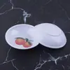 Plato de Plástico Melamina Calcomanía Blanca Plato Pequeño 3.5 pulgadas Platos Pequeños Platos para Vinagre Platos Pequeños