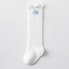 Calcetines hasta la rodilla de encaje auricularia de algodón Clase A para bebés recién nacidos niños y niñas de 0-1-3 años para primavera y otoño
